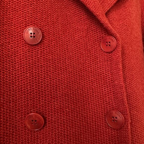 Loro Piana Baby Cashmere Double Breasted Cardigan Rust Size 40 - Picture 5 of 15